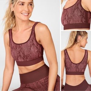 Kamila Seamless Snakeskin Sports Bra